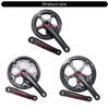 Single Speed Crankset 52T/48T/40T Bike Chainring Crankset Chainwheel Aluminum Alloy Folding Bike Chainwheel Crankset