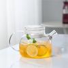 Bamboo Lid Heat-Resistant Glass Water Pitcher