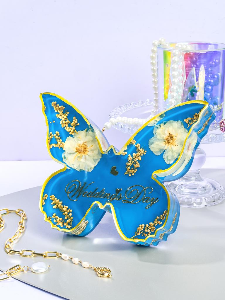Large Butterfly Resin Molds DIY Cute Silicone Mold Creative Butterfly Bookend Flower Preservation Kit Crafts Epoxy Resin Mould