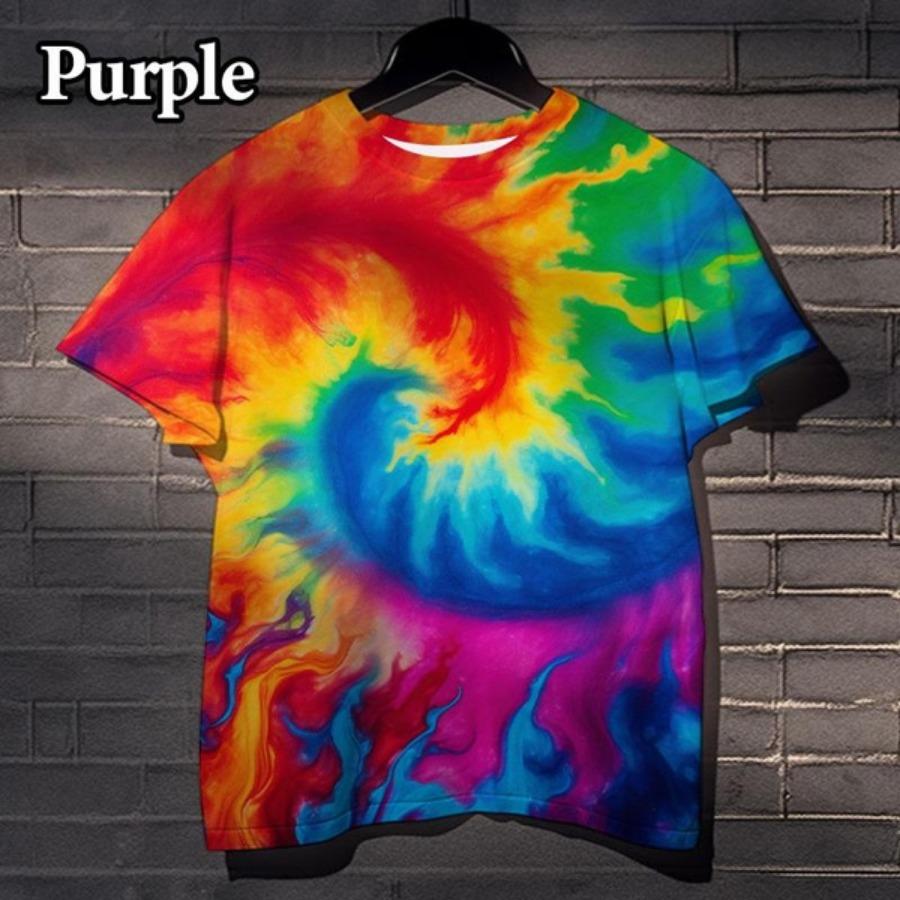 

Женская футболка с принтом «Tie-Dye» в виде радуги на 3D-принте, уличные головокружительные разноцветные мужские и женские повседневные топы S-6XL 6XL