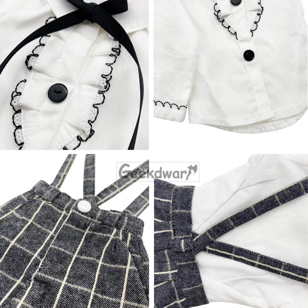 GeekDwarf of Doll Clothes Figure Outfit Beautiful Girl Gal Casual JK Uniform Overalls Miniskirt Socks of [Set 5] 1/3 (Set 5)