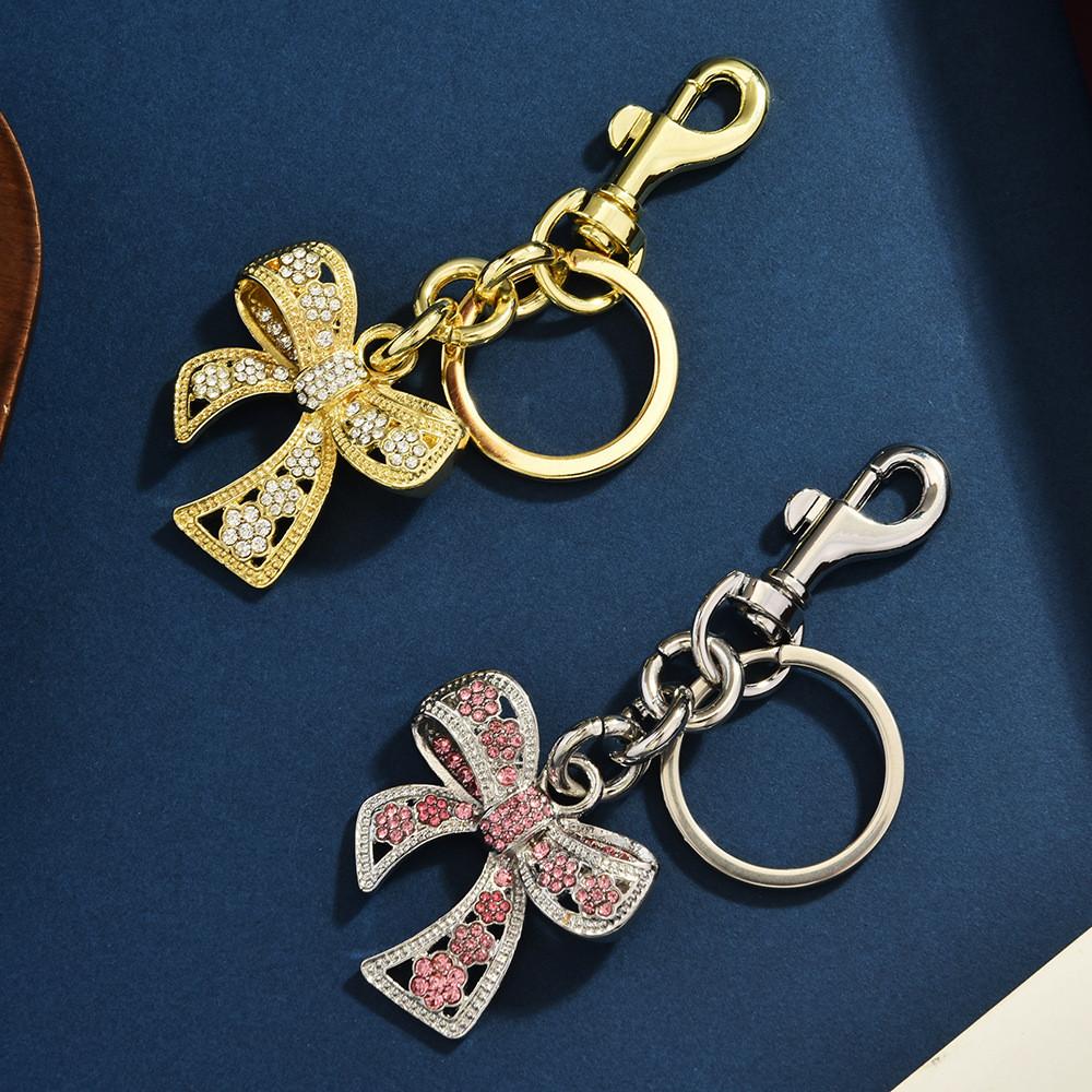 Style Silver Butterfly Pendant Bag Charm With Colorful Zircon And Charm Keychain For Summer Accessories