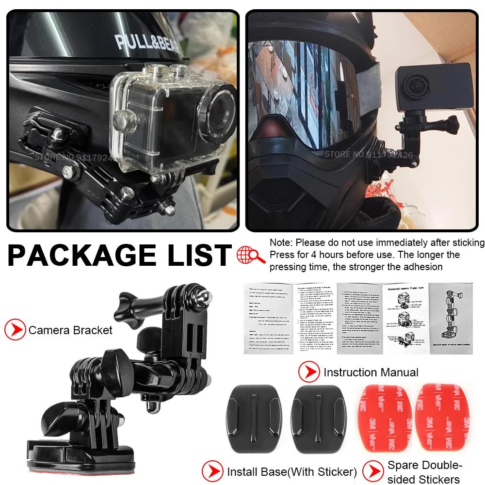 Motorcycle Helmet Chin Camera Gopro Support Bracket For BMW For VOGE For Honda Adjustable Sports Riding Recorder Mounting Holder