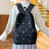 Schoolbag Wholesale New Teen School Bag Corduroy Printing Primary School High School College Student Double Shoulder Back Computer Bag