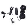 Clip On Microphone 360 Degree Rotation 3.5mm Jack Noise Reduction Cardioid Lavalier Mic Lapel Microphone
