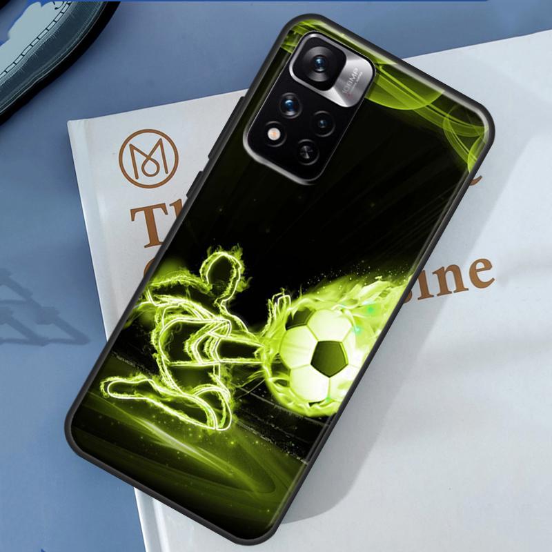 Football Case For Redmi Note 9 10 Pro Cover For Redmi Note 12 11 Pro 8 10S 11S 9A 9C 12C