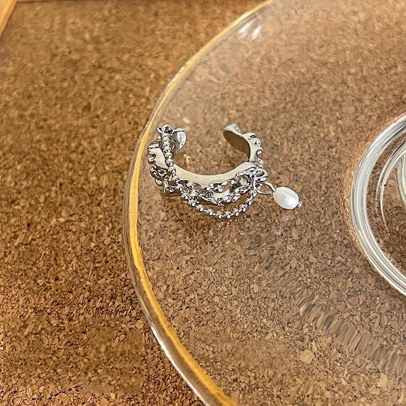 

Two Layer Unique Pearl Ring For Women Retro Adjustable Geometric Style For Spring 2023 J2553