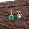 Green Onyx 925 Solid Sterling Silver Earrings, Handmade Gemstone Earrings Jewelry, Gifts For Wife Brand New Earrings