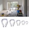 Wire Rope Clamps Clothesline Hanging Flags Rigging Rope