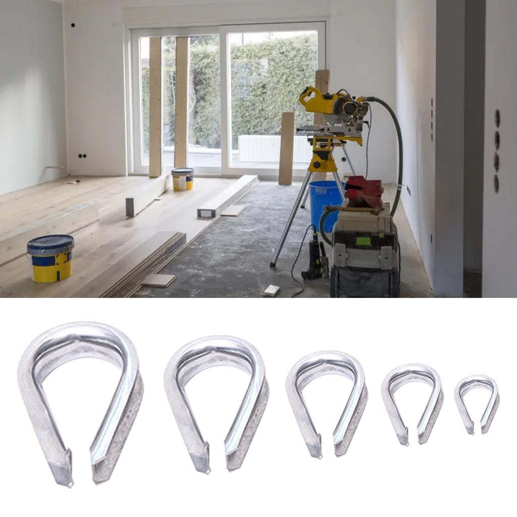 Wire Rope Clamps Clothesline Hanging Flags Rigging Rope