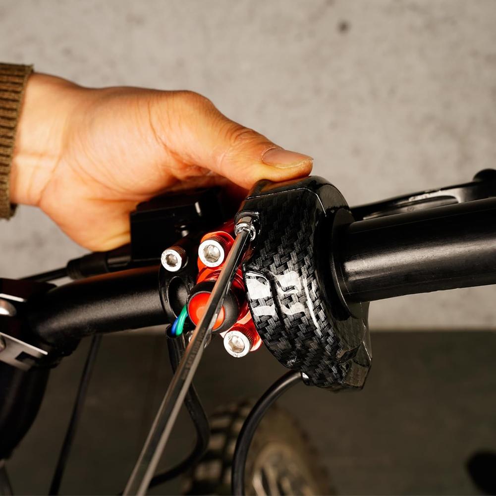 Authentic Motorcycle Throttle Grips Handlebar With Throttle Cable Handle Grip For Sur Ron Light Bee Sur-Ron X/S Segway X160 X260 Carbon FiberBlack