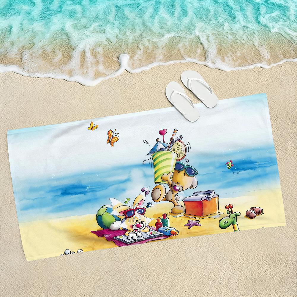Cartoon D-Diddl Rat Towel Towels For Beaches Yoga Studios Gyms Hot Springs Swimming Pools And Picnics
