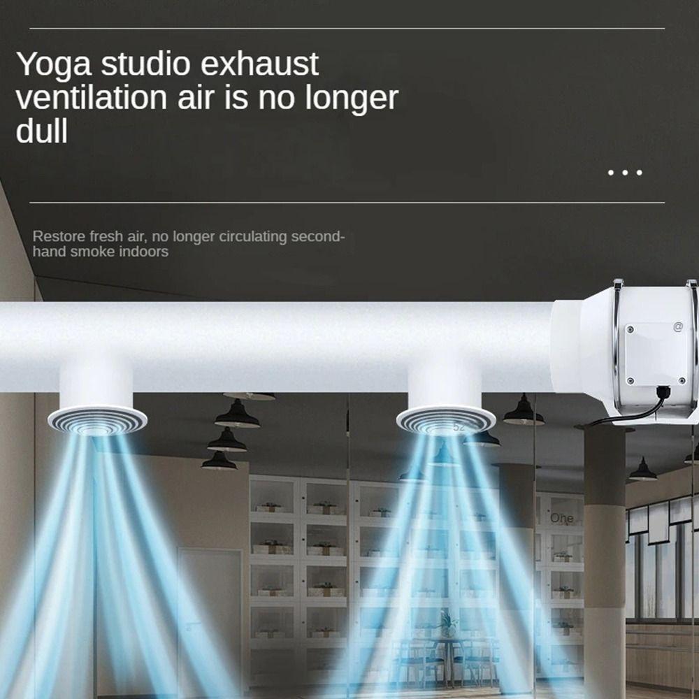 1ks 4/6palcový průmyslový odsávací ventilátor Tichý odsávací ventilační ventilátor Koupelna Kuchyně Toaleta Zeď