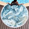 Round Printed Beach Towel Microfiber Shawl Beach Towel Beach Mat