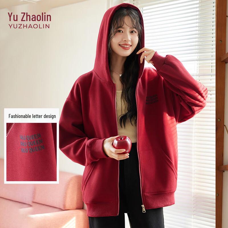 YUZHAOLIN Women s Hooded Sweatshirt Cardigan M