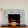 Vintage Self-Adhesive Waterproof Wall Sticker Set for Bathroom Kitchen TV Background Moisture-Proof Tile Decal Home Decor