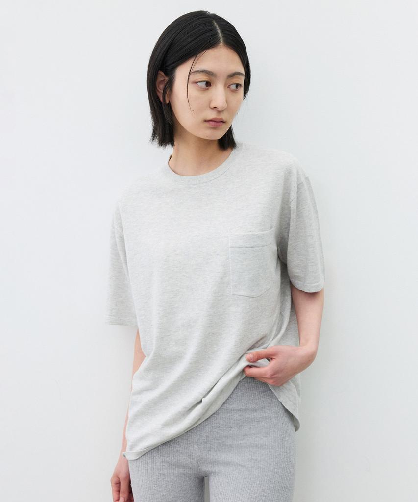 Summer Woman Cotton Summer Wool Boy Half Knit White Melange