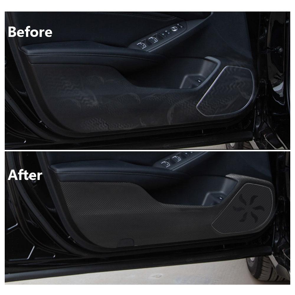 Fit for Honda Accord 10th 2018-2026 Car Door Anti Kick Pad Stickers Black/ Brown/ Carbon Fiber Color