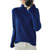 Autumn and Winter New Knitted Inner Thickened Pullover New Sweater Loose Long-sleeved Semi-turtleneck Bottoming Shirt Women