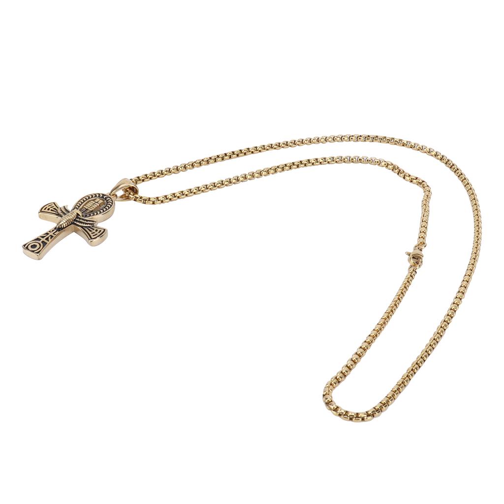 Vintage Men Pendant Necklace Hip Hop Style Male Jewelry Necklace Gift Clothes AccessoryGold