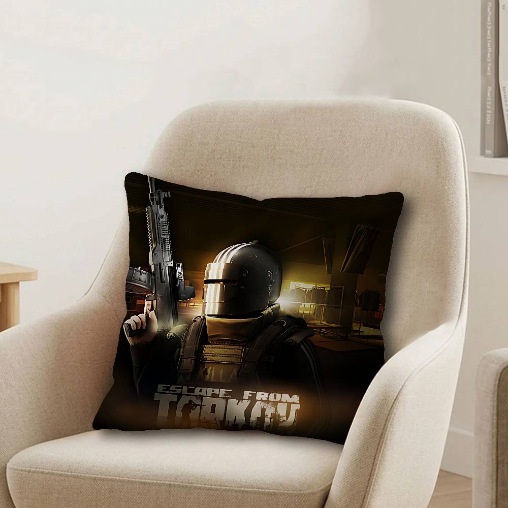 Game escapes from tarkovs Office Cushion Pillowcase Car Cushion CoverXCM Lumbar Pillowcase Sofa Pillowcover
