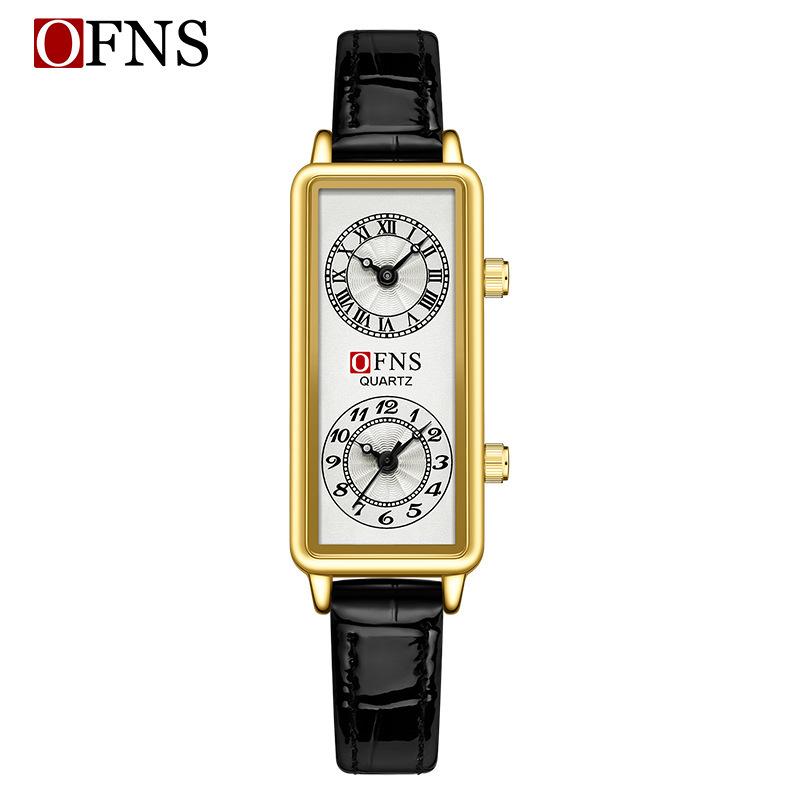

Ladies Niche Quartz Watch Fashion Watch Dual Time Digital Roman Scale Quartz Watch