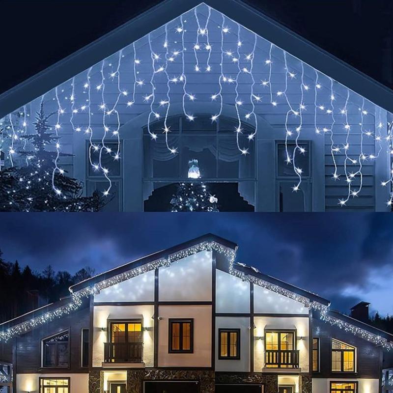 Icicle String Lights Led Fairy Lights Christmas Garland For New Year Party Wedding Garden Terrace Christmas Decoration Lamps