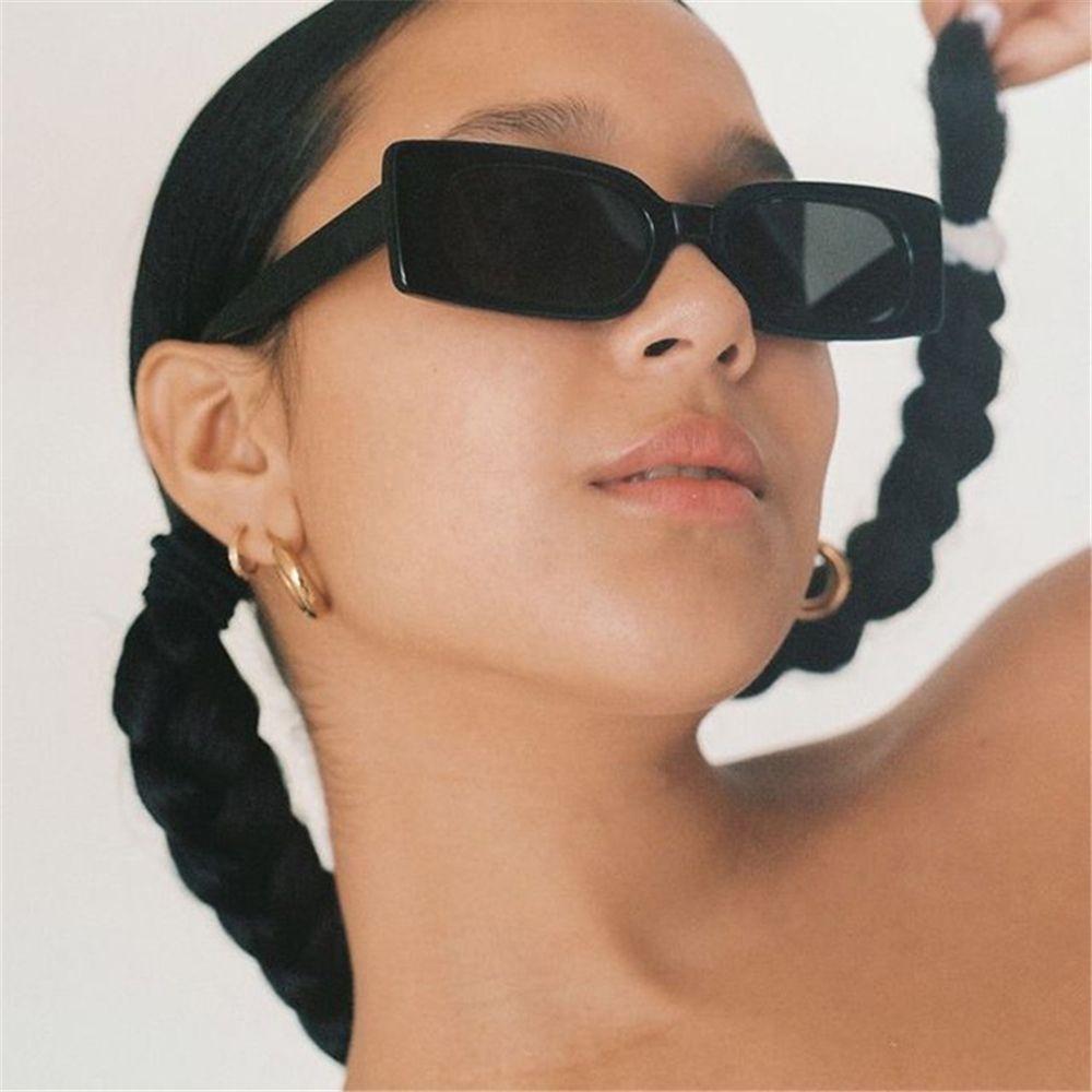 

UV400 Shades Punk Summer Retro Sun Glasses Vintage Sunglasses Women Eyeglasses Rectangle