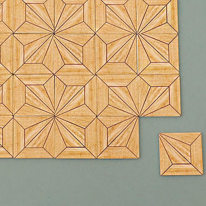 5Pcs/Set Miniatures Dollhouse Floor Sticker Floor Tiles Wallpaper Doll Model Kitchen Bathroom Diy Decoration