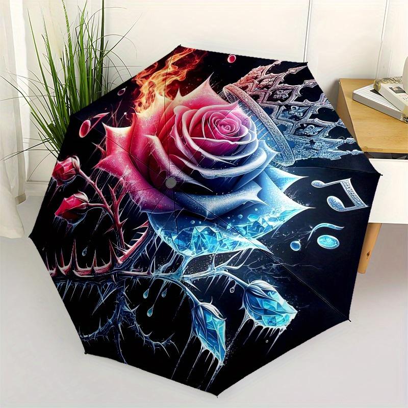 

1pc Cartoon Pattern Umbrella with Plastic Handle,Suitable for All Seasons Home Travel Outdoor Umbrella