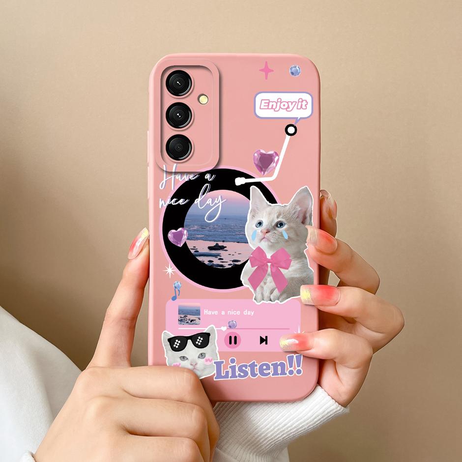 Case For Samsung Galaxy M23 M33 M35 M53 5G Fashion Black Coconut Tree Silicone Soft Cover SamsungM23 M 33 M35 M53 5G Funda Shell