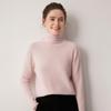 Le Ka Sha Women's 100% Pure Cashmere Turtleneck Pullover, Autumn/Winter 2026, Rolled Edge, 12-Gauge Knit Base Layer.