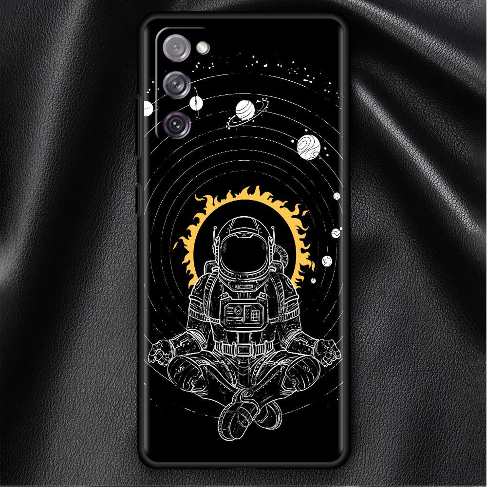 Case For Samsung Galaxy S20 FE S22 Ultra S21 Plus Luxury Soft Phone Case S10 S9 S8 S10e S7 Silicone Funda Space Cool Astronaut