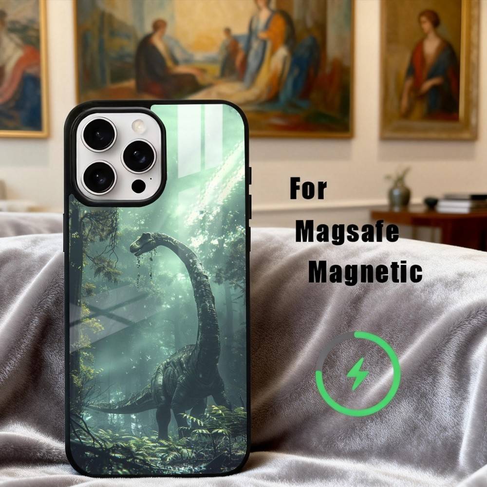 Cool D-Dinosaur Art  Phone Case For iPhone17,16,15,14,13,12,11 Plus,Pro Max Magnetic For Magsafe Wireless Charging