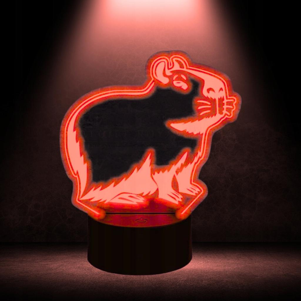 Children's Night Lamp Capybara Capybara 16 Led 3D + Remote Control