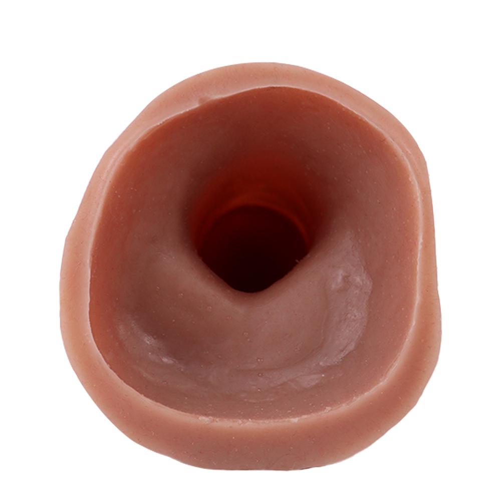 Male Penis Condom Soft Silicone Lengthen Enlarge Dildo Adult Sex Toys Gay Femdom Pegging Realistic Cock Strap On Dick