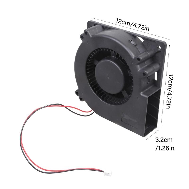 Delicate 12032 3600RPM Cooling Fan 12V 24W For Electronics Ventilation In Tight Spaces Like Networks Storage