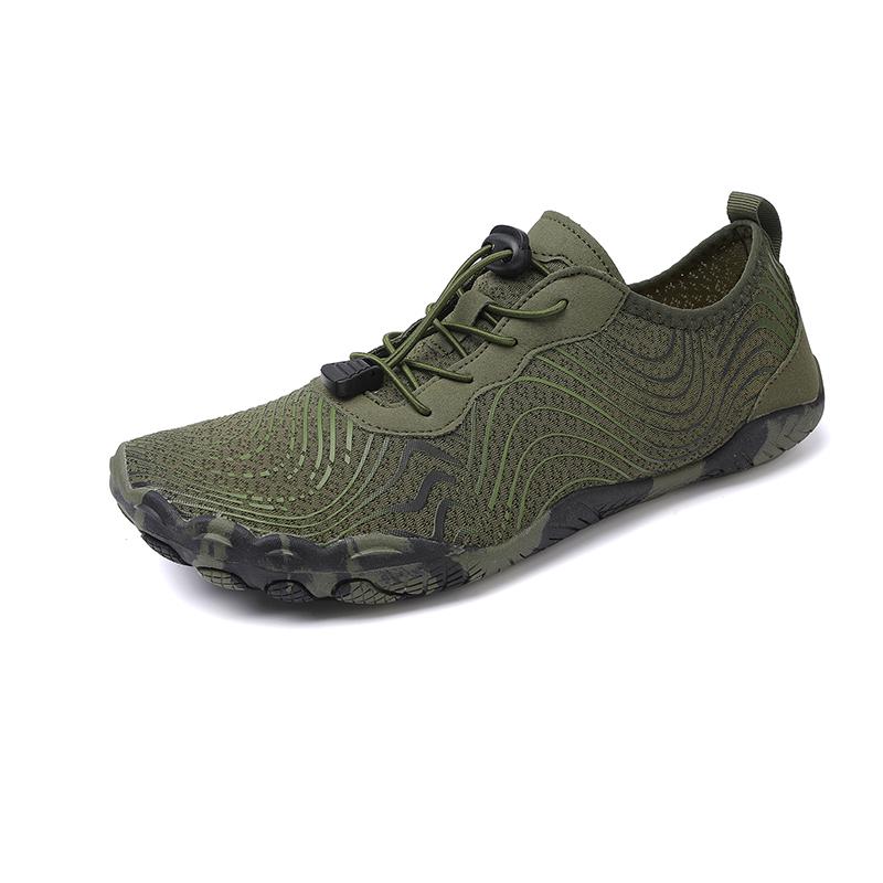 

Summer Wading Shoes Men Breathable Casual Shoes Men Outdoor Lightweight Anti-slip Breathable Water-resistant Low-top Men Shoes 39 армия зеленый