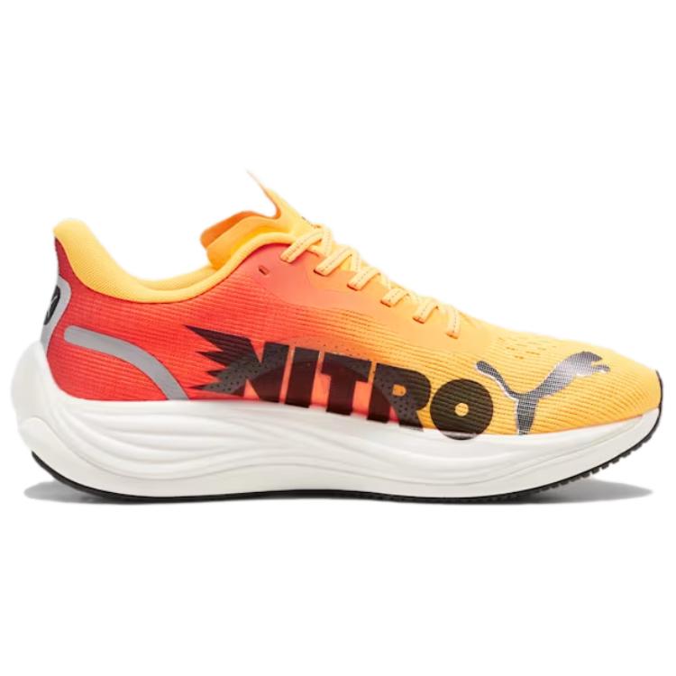 Puma Velocity Nitro 3 Men's Sun Stream Sunset Glow White Running Sneakers 310483-01