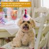 Cat Hat Pet Birthday Hat Set for Cats Dogs Soft Comfortable Adjustable Costume Accessories for Festivals Parties for Pets