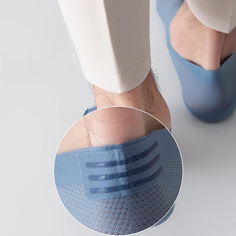 Pánské ponožky Letní Tenká síťovina Prodyšná Protiskluzová Neviditelná Mělká ústa Lodní ponožky Bavlna Podrážka Volný čas Nízké sudové punčochy