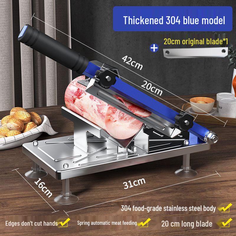 Manual Stainless Steel Frozen Meat Slicer