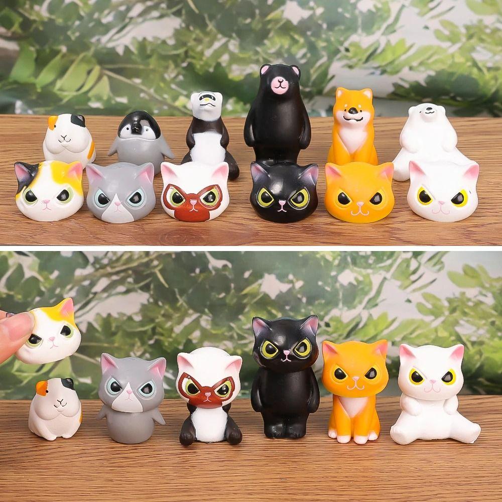 6 Masquerade Cat Animal Posing As A Costume Head Suit Dressed Shiba Inu Guinea Pig Hand Creative Cartoon Decoration Toys