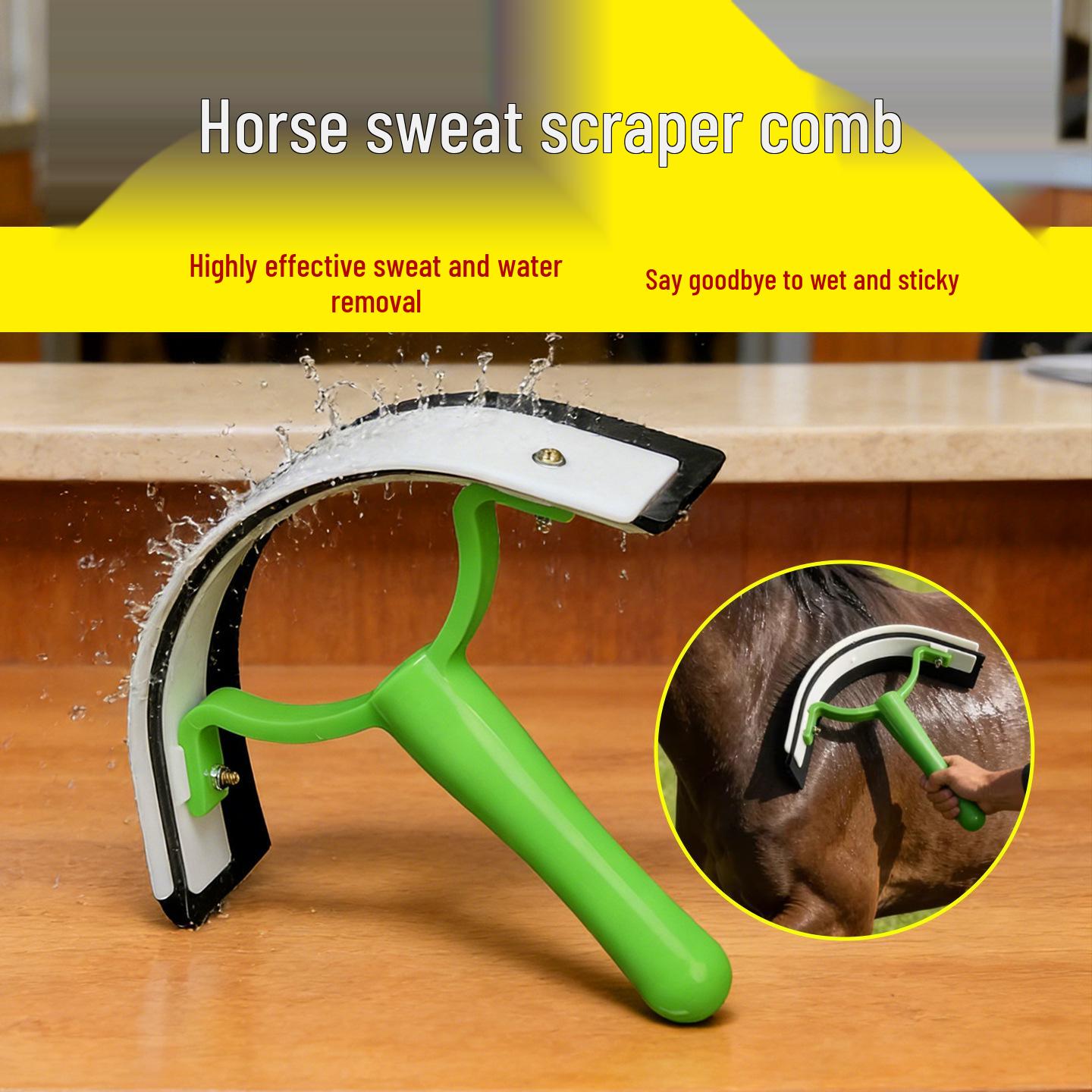 

Stainless Steel Cattle & Horse Grooming Brush and Sweat Scraper Comb