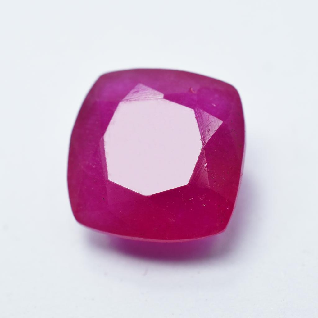 AAA+ RUBY Red Square Cushion 9.30 Ct PRECIOUS Natural CERTIFIED Loose Gemstone S-991
