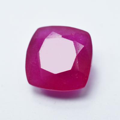 AAA+ RUBI Vermelho Almofada Quadrada 9,30 Ct PRECIOSA Natural CERTIFICADA Gema Solta
