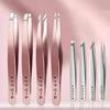 4Pcs Eyebrow Hair Removal Tweezers Set Rust-proof Stainless Steel Splinter Tool Ideal Gift for Women Beauty Lovers
