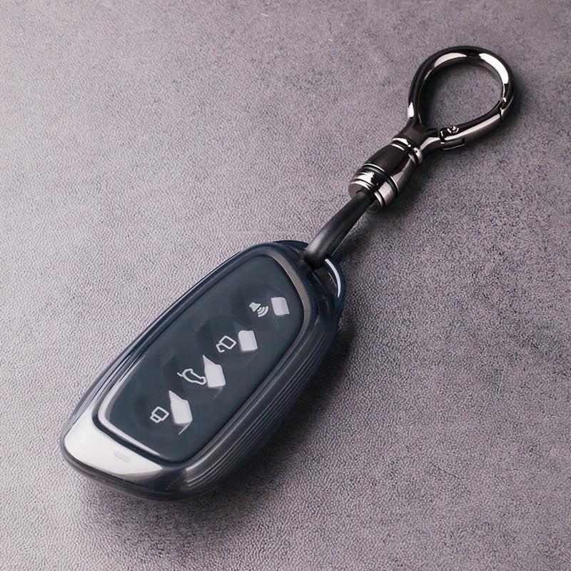 Housse de clé compatible pour Haval H5, H9, Big Dog PHEV, Menglong, H5 Modèle 2024.