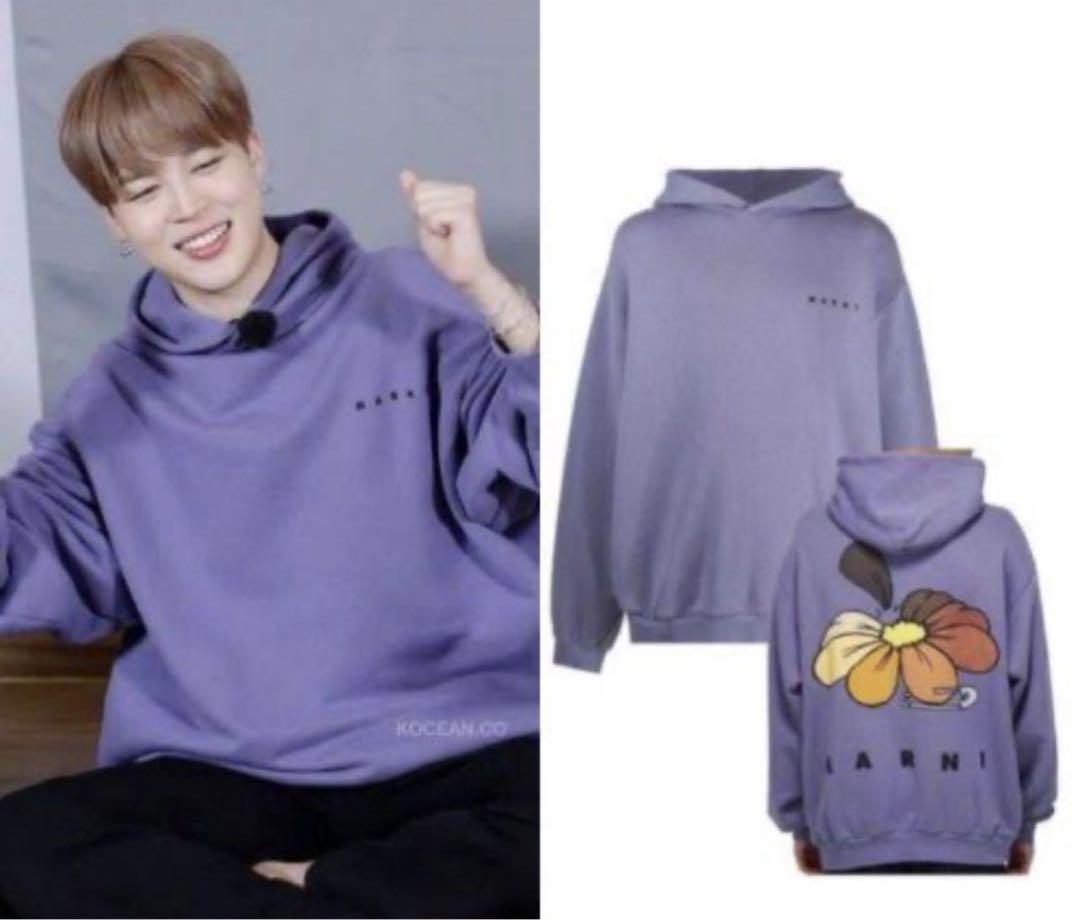 

[Б/У] 7ORDER Ясуи Кэнтаро BTS Чимин повседневное худи с цветком MARNI