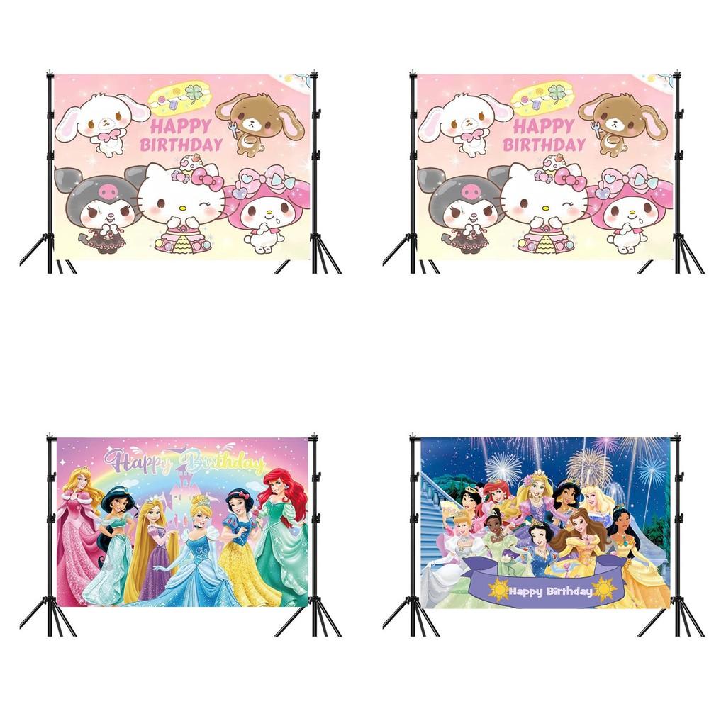 Frozen Background Decoration Banner For Festive Events With Cartoon Design For Party Decor